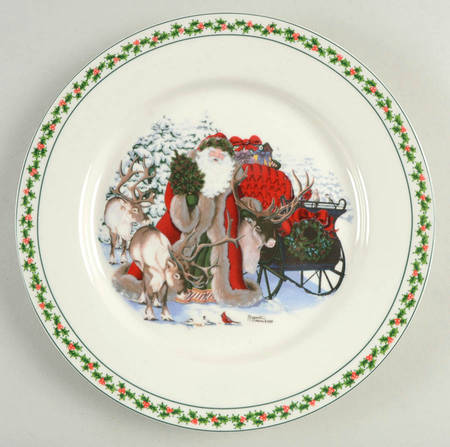 Father Christmas Dinner Plate