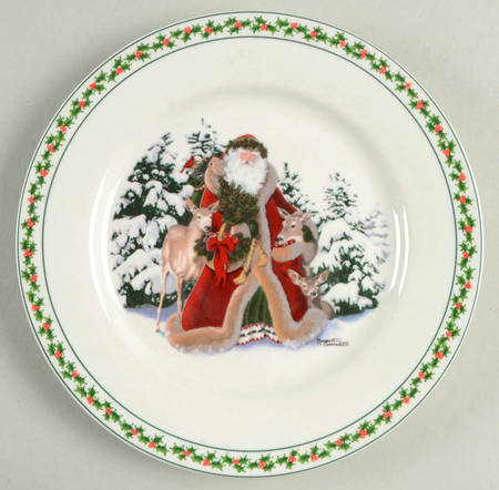 Father Christmas Dessert/Pie Plate