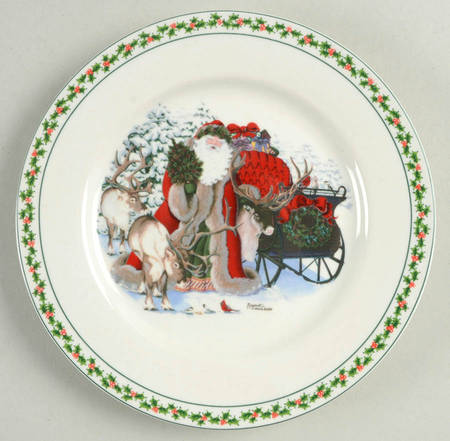 Father Christmas Dessert/Pie Plate