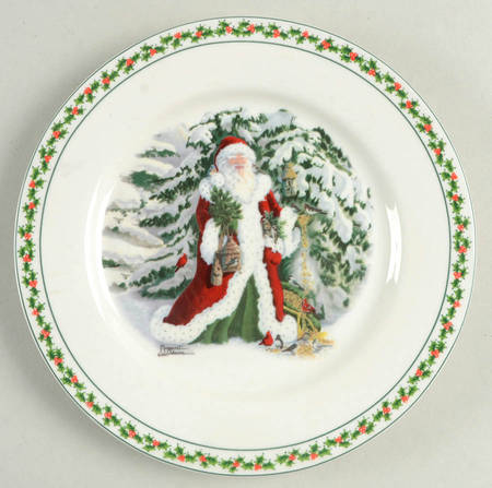 Father Christmas Dessert/Pie Plate
