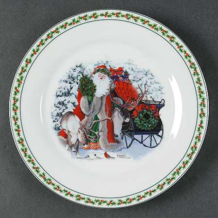 Father Christmas Salad Plate
