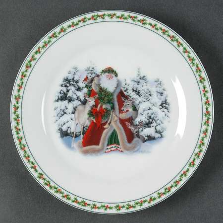 Father Christmas Salad Plate