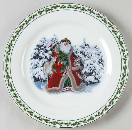 Father Christmas Dinner Plate