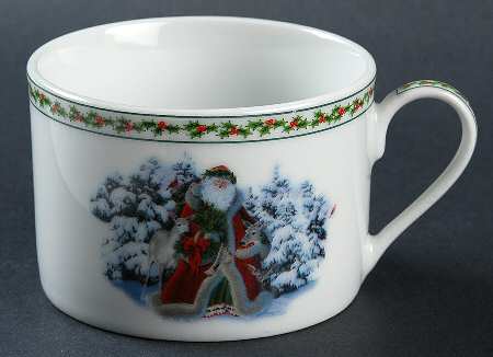Father Christmas Flat Cup