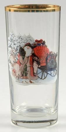 Father Christmas 14 Oz Glassware Tumbler
