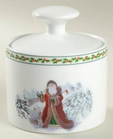 Father Christmas Sugar Bowl & Lid