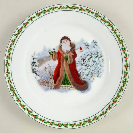 Father Christmas Dinner Plate