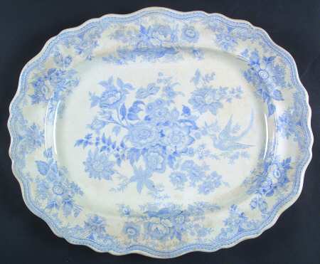 Asiatic Pheasants Blue (Older) by Wedgwood