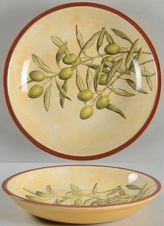 Les Oliviers 9" Individual Pasta Bowl