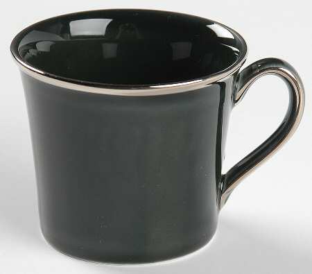 Laurel (Taupe Band, Black Laurel) Espresso Cup