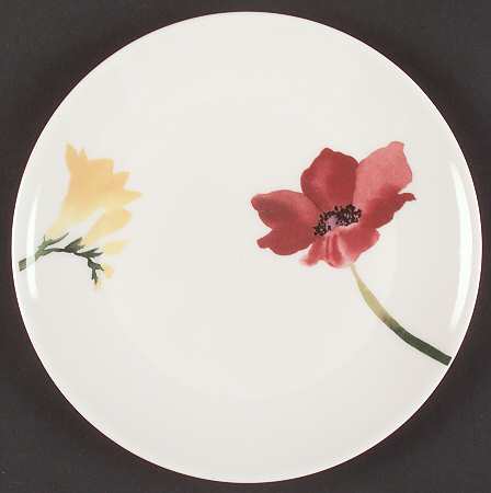 Painted Garden Floral Bread & Butter Plate