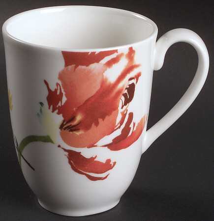 Painted Garden Floral Mug