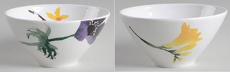 Painted Garden Forsythia (Yellow Flowers) 4" All Purpose Bowl