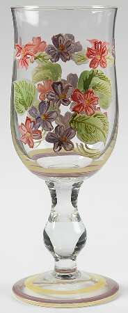 Field of Flowers 12 Oz Glassware Wine Goblet