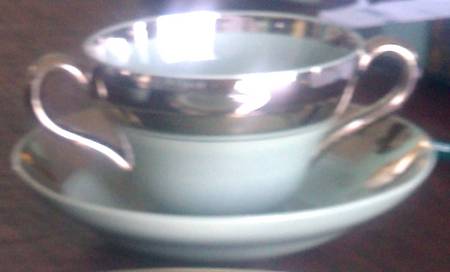 AM9387 Flat Cream Soup Bowl & Saucer Set