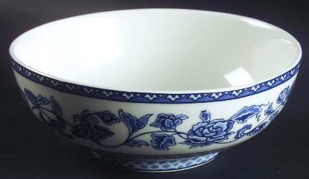 Blue Reverie 8" Footed Bowl