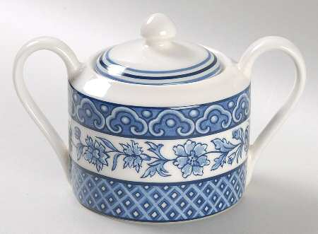 Blue Reverie Sugar Bowl & Lid