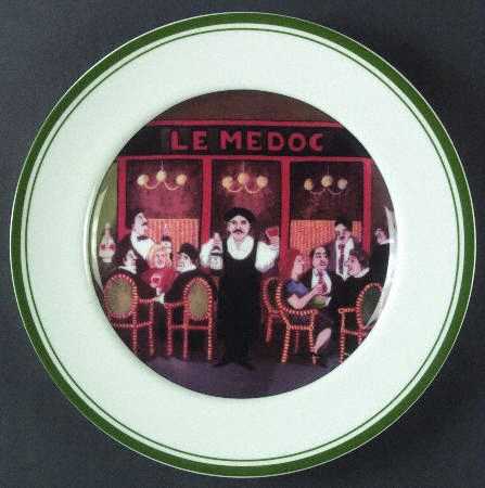 Les Cafes Dinner Plate
