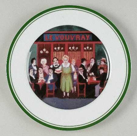 Les Cafes Dinner Plate