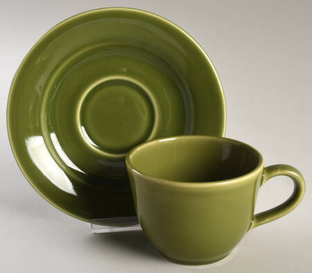 Belvedere Olive Flat Cup & Saucer Set