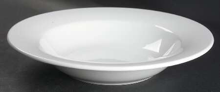 Belvedere White Large Rim Soup Bowl