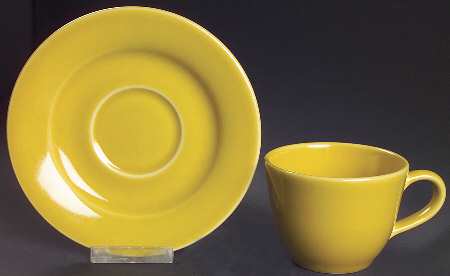 Belvedere Dijon (Yellow) Flat Cup & Saucer Set
