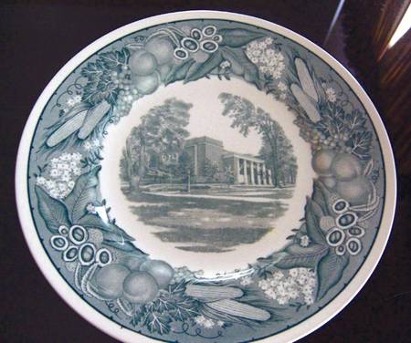 Ohio University Green Dinner Plate
