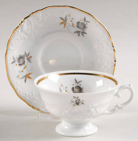 WLB59 Footed Cup & Saucer Set