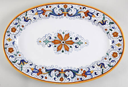 Deruta 21" Oval Serving Platter