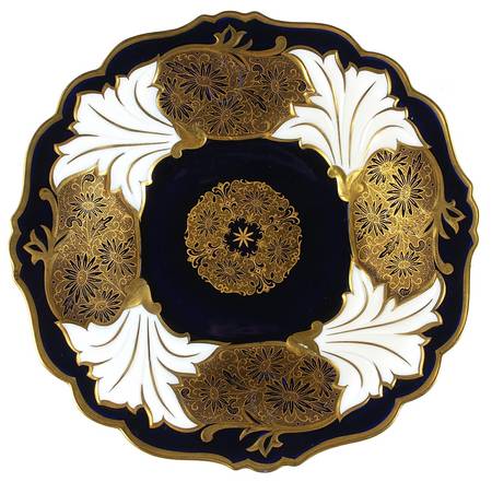 Jutta Cobalt Cake Plate
