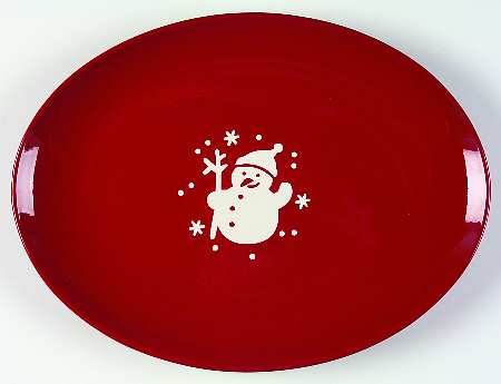 Gracie 13" Oval Serving Platter