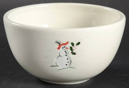 Holiday Snowman Individual All Purpose Bowl