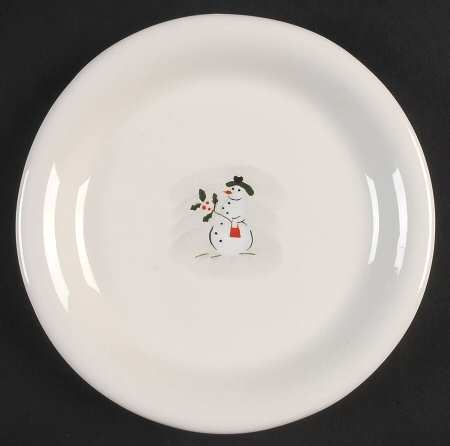 Holiday Snowman Dessert/Pie Plate