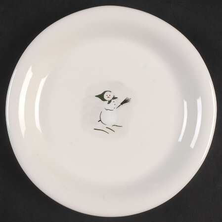 Holiday Snowman Dessert/Pie Plate