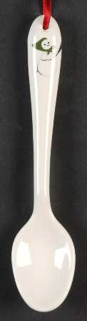Holiday Snowman Spoon-Teaspoon/Ceramic