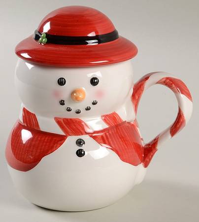 Holiday Snowman Mug & Lid