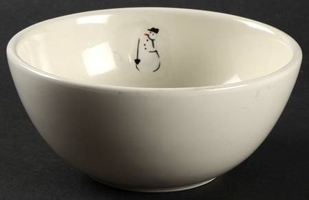 Holiday Snowman Coupe Cereal Bowl
