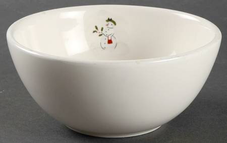 Holiday Snowman Coupe Cereal Bowl