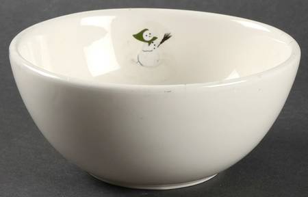 Holiday Snowman Coupe Cereal Bowl