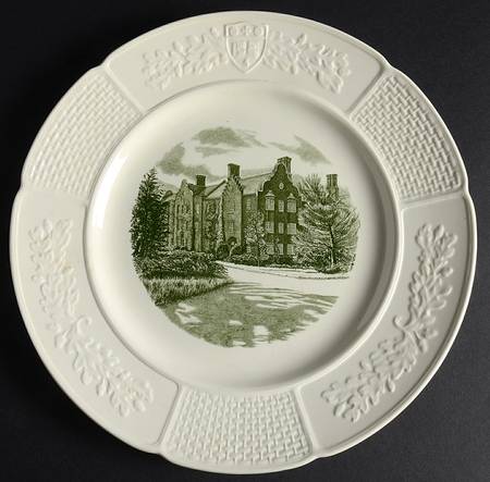 Wellesley College Green Dinner Plate