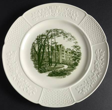 Wellesley College Green Dinner Plate