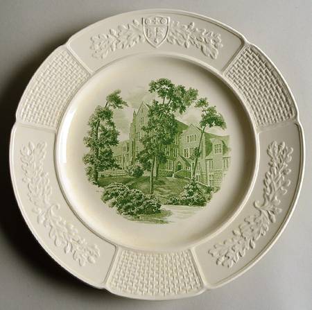 Wellesley College Green Dinner Plate