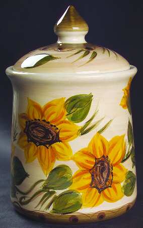 Provencial Garden Medium Canister & Lid