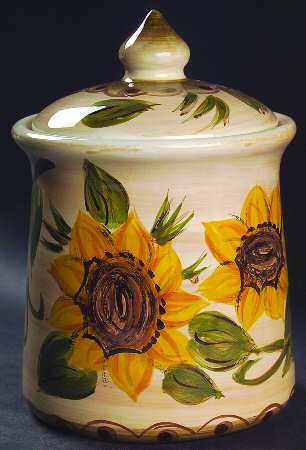 Provencial Garden Small Canister & Lid by Whole Home