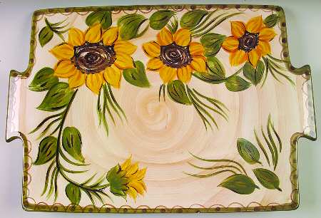 Provencial Garden 19" Rectangular Serving Platter