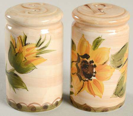 Provencial Garden Salt & Pepper Set