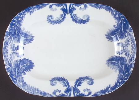 Heritage Blue 14" Oval Serving Platter