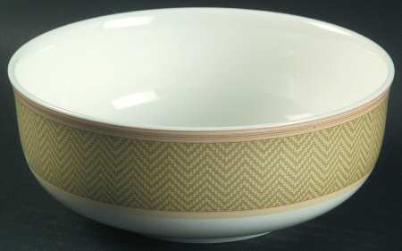 Hunt Valley Herringbone Coupe Cereal Bowl