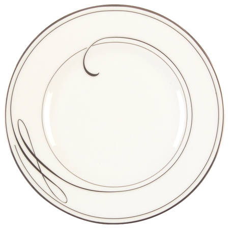 Ballet Ribbon (Platinum) Salad/Dessert Plate