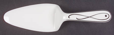 Ballet Ribbon (Platinum) Solid Ceramic Pie/Cake Server